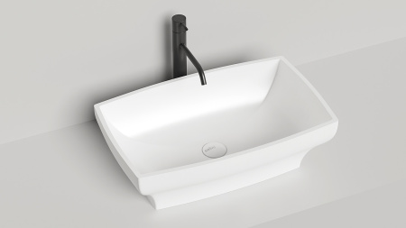 1102104G Раковина накладная Salini GLORIA 04 (S-Sense, глянцевый) 60x38 см